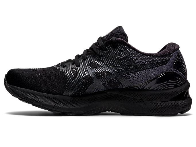 Black / Black Asics GEL-NIMBUS 23 (4E) Men's Running Shoes | PSGO5007