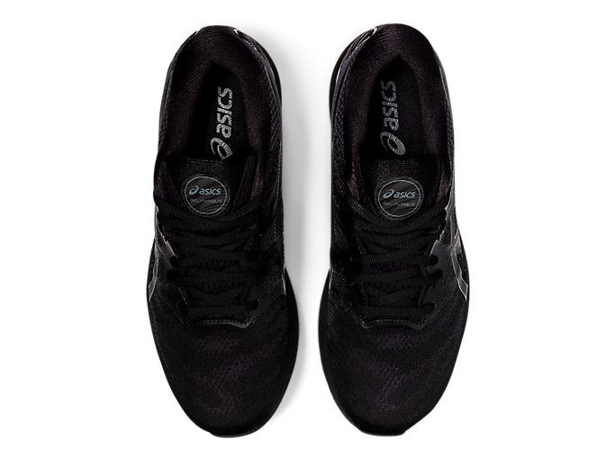 Black / Black Asics GEL-NIMBUS 23 (4E) Men's Running Shoes | PSGO5007