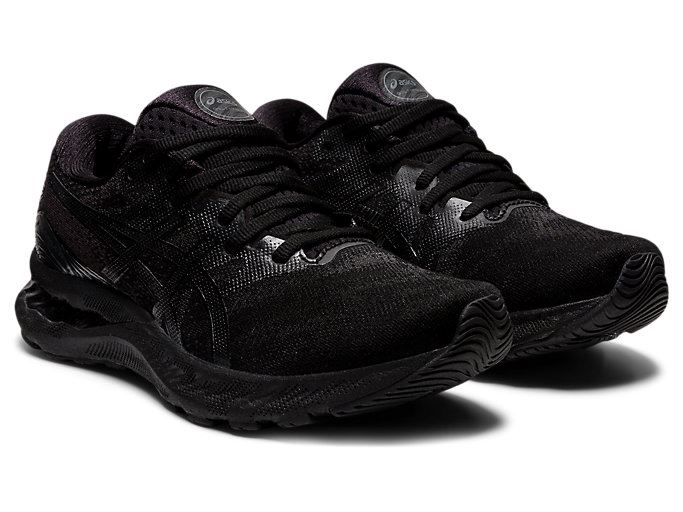 Black / Black Asics GEL-NIMBUS 23 Women's Running Shoes | VUSC2856