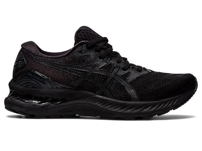 Black / Black Asics GEL-NIMBUS 23 Women's Running Shoes | VUSC2856