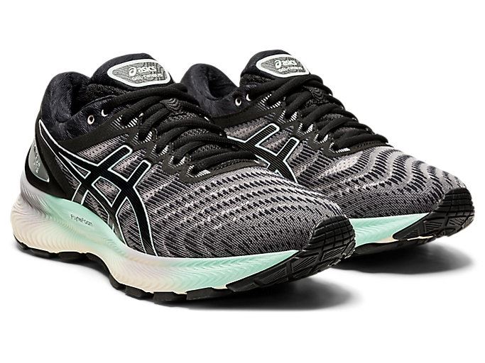 Black / Black Asics GEL-NIMBUS LITE Women's Running Shoes | WBDG0260