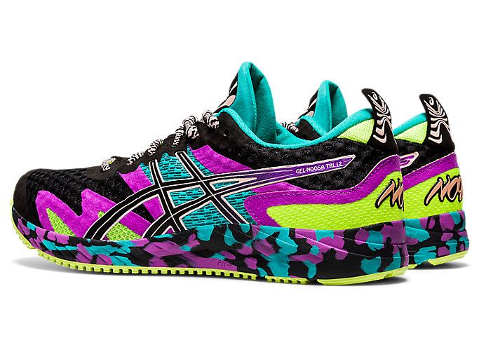 Black / Black Asics GEL-NOOSA TRI 12 Women's Running Shoes | UGRG4821