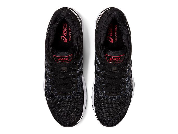 Black / Black Asics GEL-Nimbus 22 Knit Men's Running Shoes | GMER7889