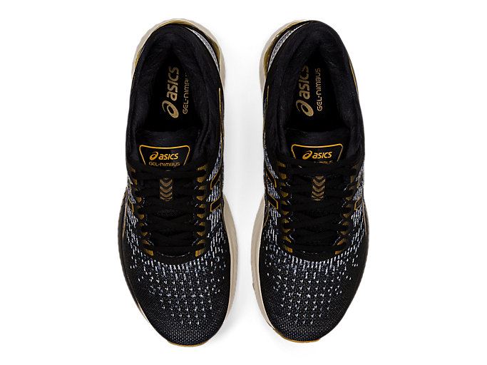 Black / Black Asics GEL-Nimbus 22 Knit Men's Running Shoes | HRYC7935