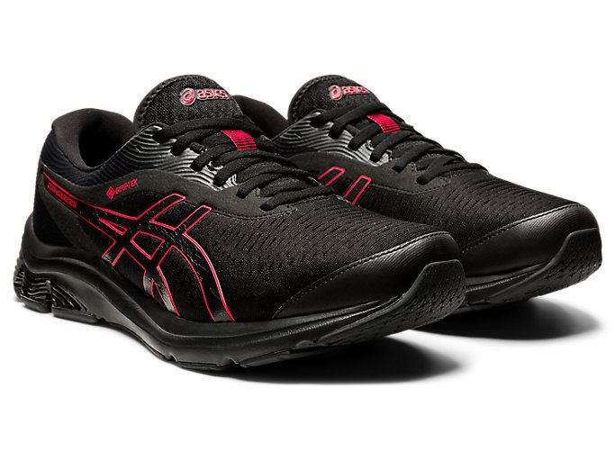 Black / Black Asics GEL-PULSE 12 G-TX Men's Running Shoes | VMWV1007