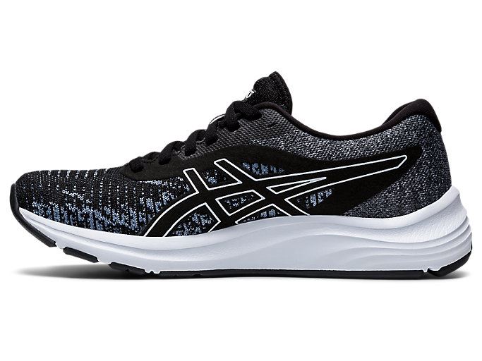 Black / Black Asics GEL-PULSE 12 Knit Women's Running Shoes | DCSU2260