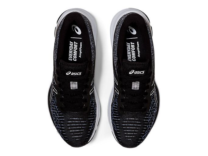 Black / Black Asics GEL-PULSE 12 Knit Women's Running Shoes | DCSU2260