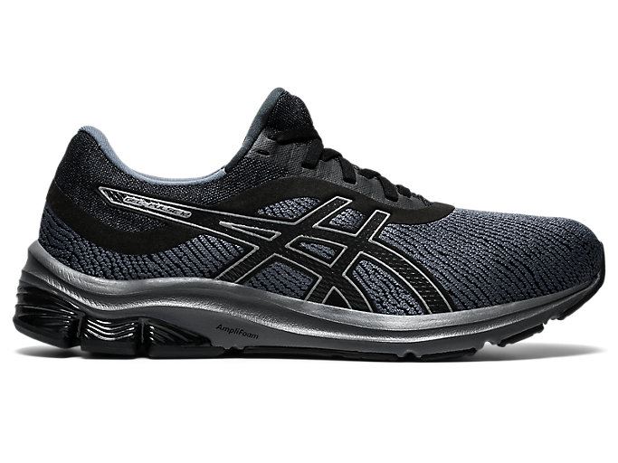 Black / Black Asics GEL-PULSE 12 MONO-SOCK Men\'s Running Shoes | SZNK5922