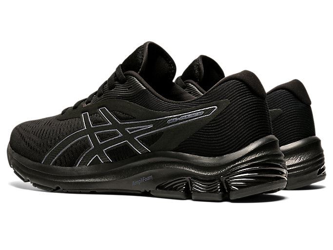 Black / Black Asics GEL-PULSE 12 Men's Running Shoes | MSBT8096