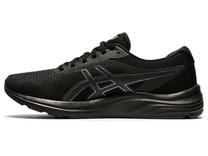 Black / Black Asics GEL-PULSE 12 Men's Running Shoes | MSBT8096