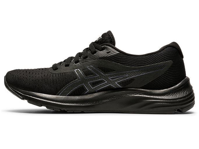 Black / Black Asics GEL-PULSE 12 Women's Running Shoes | XMMB8206