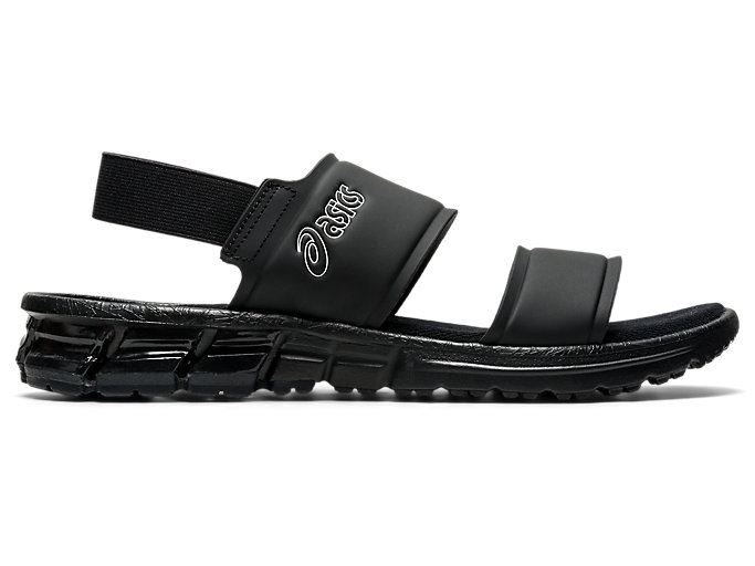 Black / Black Asics GEL-QUANTUM 90 SD FO Men's Sandals | LXZM0423