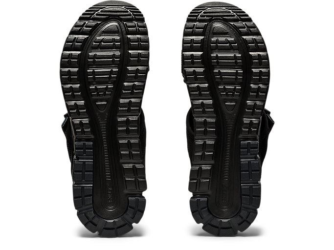 Black / Black Asics GEL-QUANTUM 90 SD Men's Sandals | VLWW1509