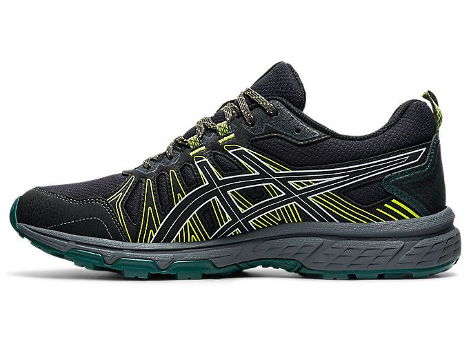 Black / Black Asics GEL-VENTURE 7 Men's Trail Running Shoes | UVUV6386