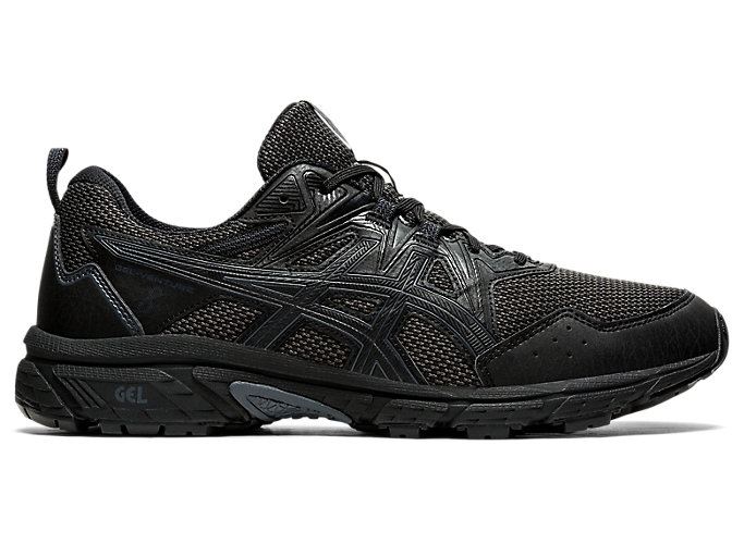 Black / Black Asics GEL-VENTURE 8 (4E) Men\'s Trail Running Shoes | ANEZ8416