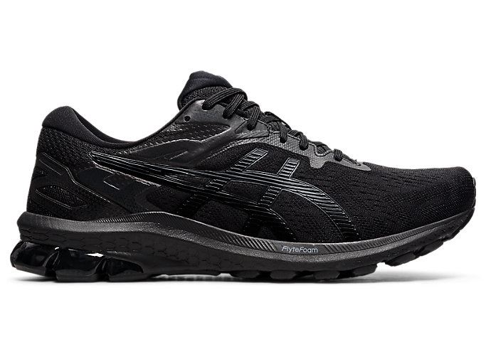 Black / Black Asics GT-1000 10 Men\'s Running Shoes | EQQS4631