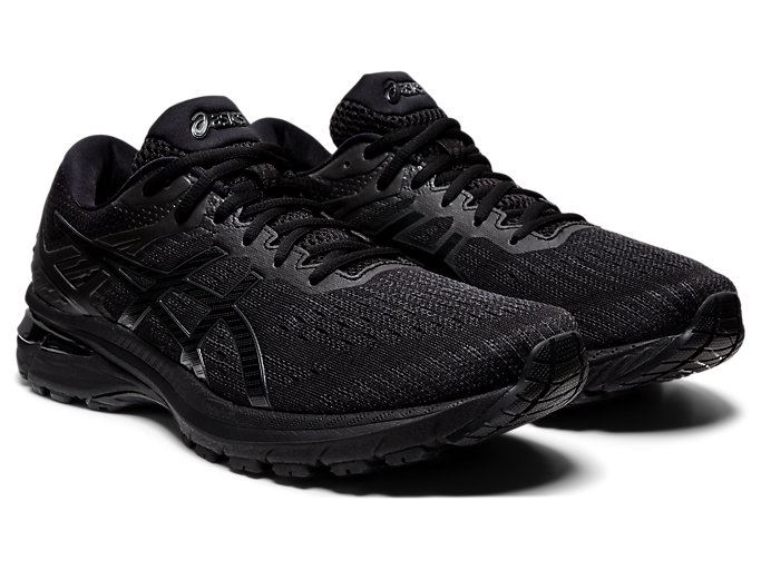 Black / Black Asics GT-2000 9 (2E) Men's Running Shoes | GWHD3513