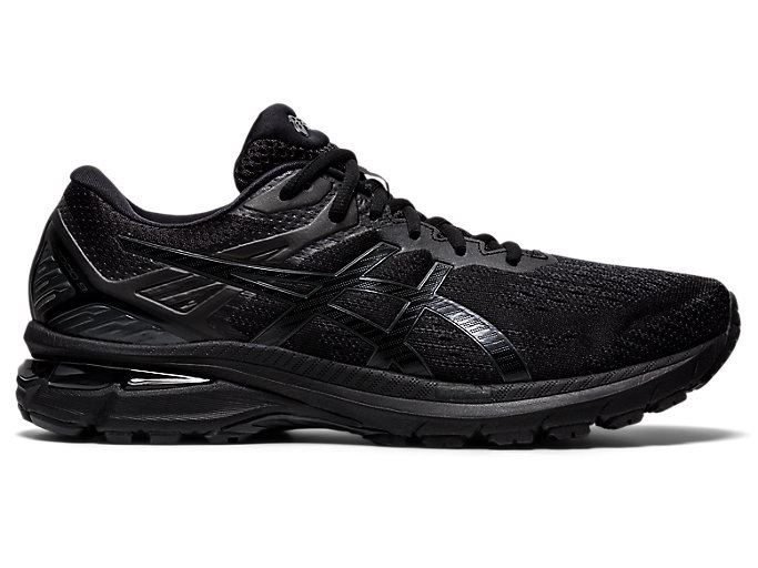 Black / Black Asics GT-2000 9 (4E) Men's Running Shoes | TJYQ5336