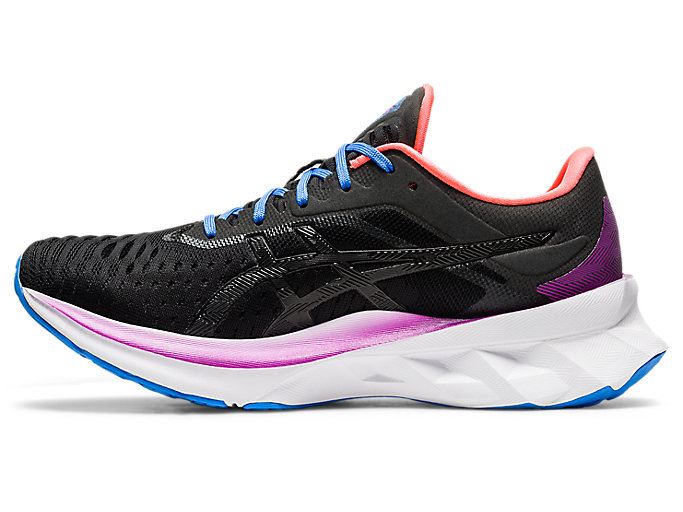 Black / Black Asics NOVABLAST Women's Running Shoes | UPOS7220