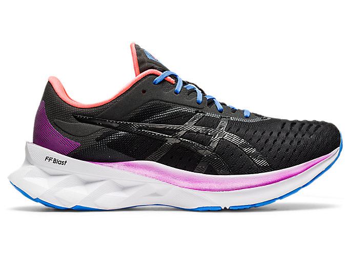 Black / Black Asics NOVABLAST Women's Running Shoes | UPOS7220