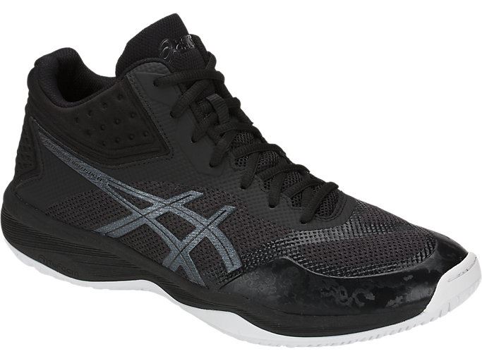 Black / Black Asics Netburner Ballistic FF MT Men's Volleyball Shoes | LMYB7812