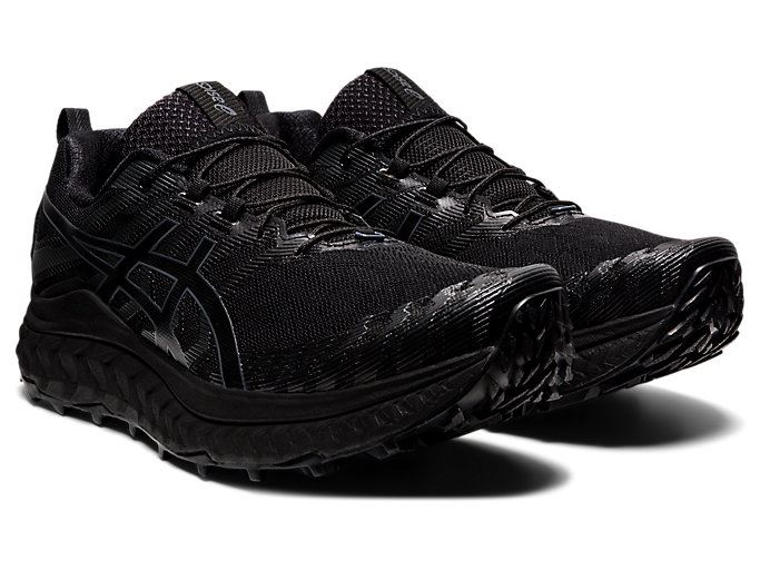 Black / Black Asics TRABUCO MAX Men's Trail Running Shoes | PENE9985