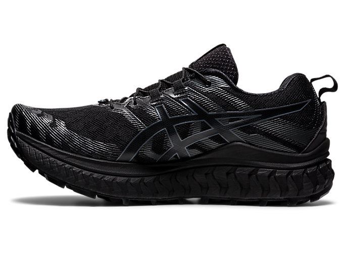 Black / Black Asics TRABUCO MAX Men's Trail Running Shoes | PENE9985