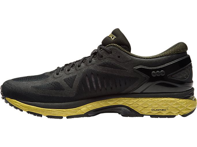 Black / Black / Gold Asics Metarun Men's Running Shoes | XRZQ1861