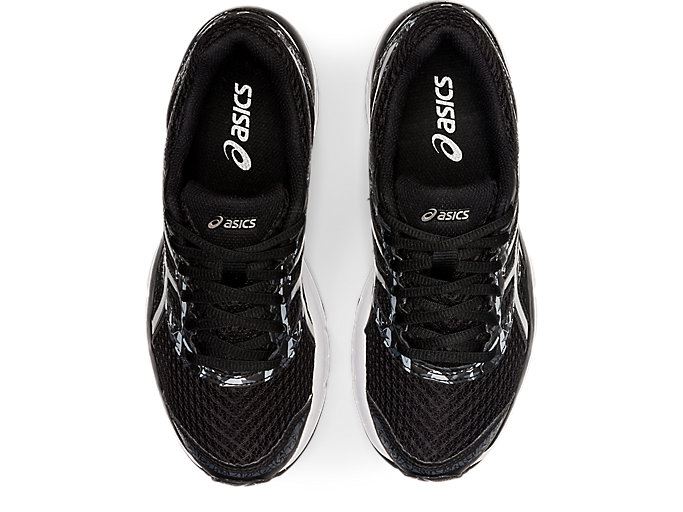 Black / Black / Silver Asics GEL-Excite 4 Women's Running Shoes | TEVE0283