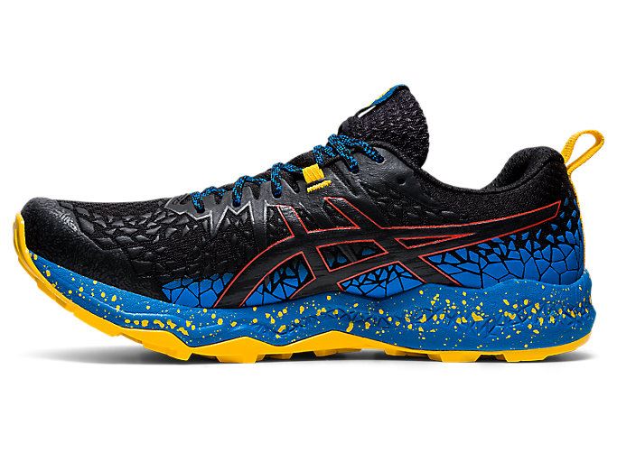 Black / Blue Asics FujiTrabuco Lyte Men's Trail Running Shoes | DIVB4665