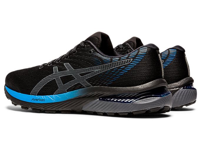 Black / Blue Asics GEL-CUMULUS 22 Men's Running Shoes | MYPO5498