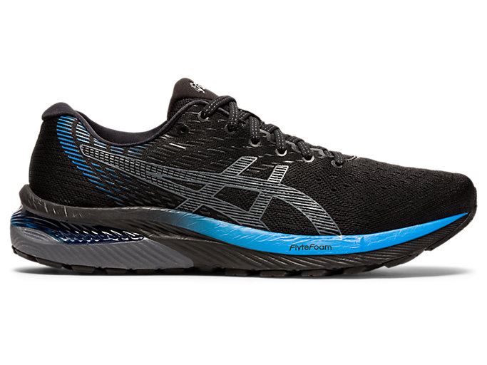 Black / Blue Asics GEL-CUMULUS 22 Men\'s Running Shoes | MYPO5498