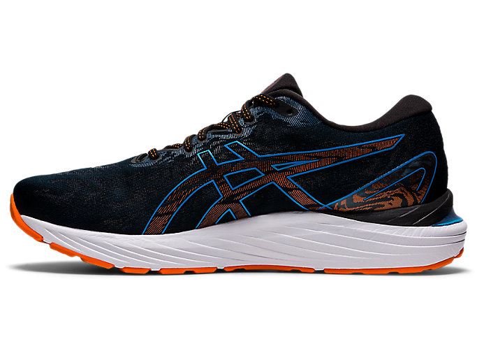 Black / Blue Asics GEL-CUMULUS 23 (2E) Men's Running Shoes | KUTH3347