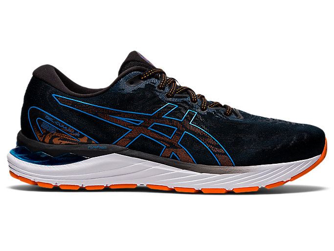 Black / Blue Asics GEL-CUMULUS 23 (2E) Men's Running Shoes | KUTH3347