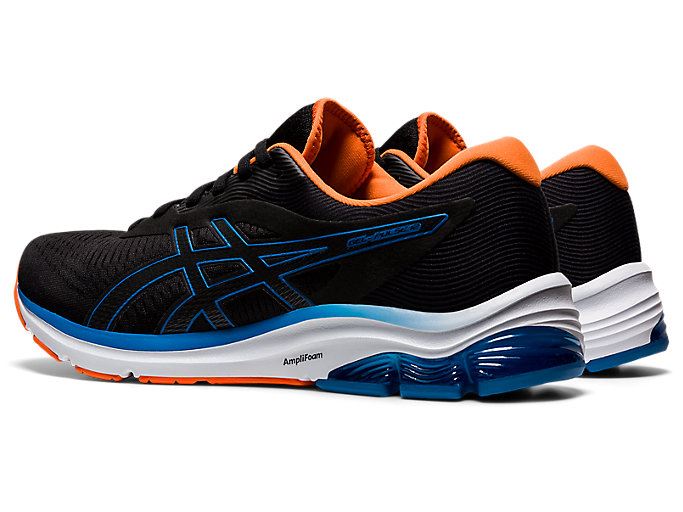 Black / Blue Asics GEL-PULSE 12 Men's Running Shoes | RPGI8984