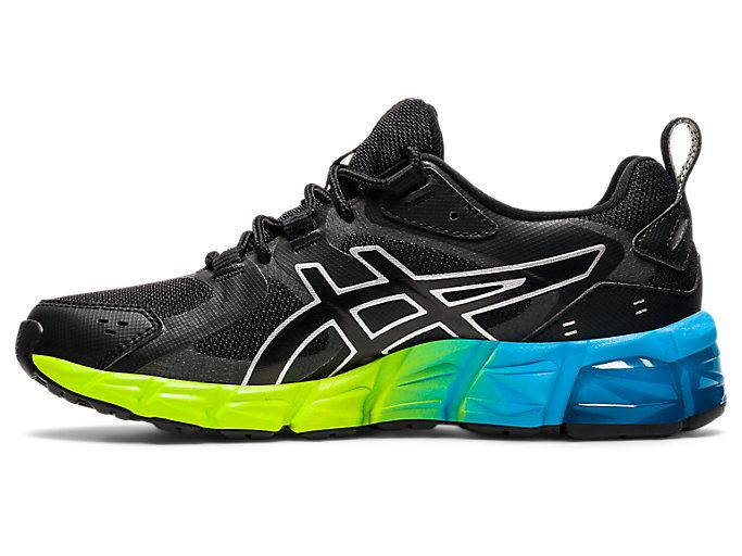 Black / Blue Asics GEL-QUANTUM 180 6 GS Kids' Sneakers | OCHN3167