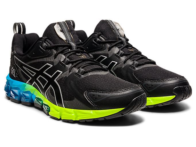 Black / Blue Asics GEL-QUANTUM 180 Men's Sneakers | GMYF6606