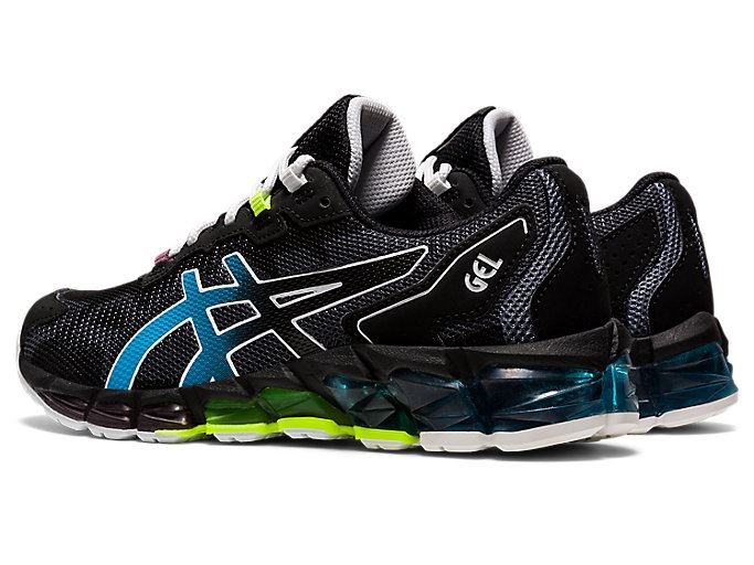 Black / Blue Asics GEL-QUANTUM 360 6 GS Kids' Sneakers | AHHD0922