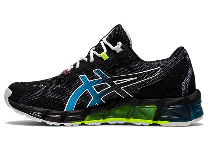 Black / Blue Asics GEL-QUANTUM 360 6 GS Kids' Sneakers | AHHD0922