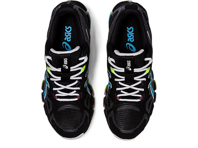 Black / Blue Asics GEL-QUANTUM 360 6 GS Kids' Sneakers | AHHD0922