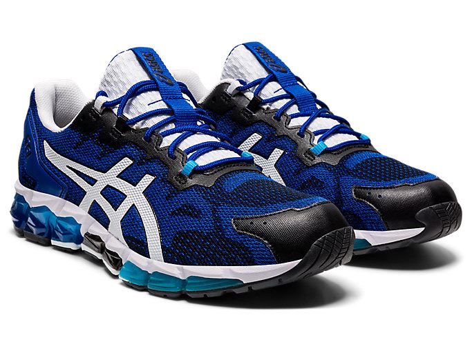 Black / Blue Asics GEL-QUANTUM 360 6 Men's Sneakers | MPDL7459