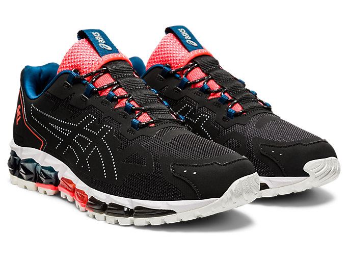 Black / Blue Asics GEL-QUANTUM 360 6 Men's Sneakers | VUOG7862