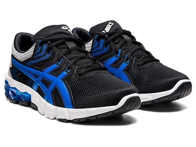 Black / Blue Asics GEL-Quantum 90 2 GS Kids' Sneakers | AOIR9887