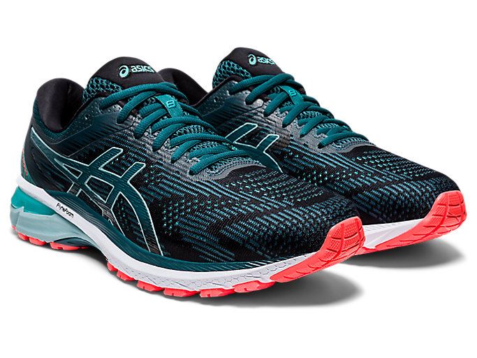 Black / Blue Asics GT-2000 8 Men's Running Shoes | ASWW7580