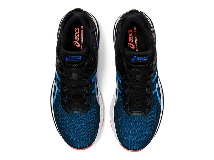 Black / Blue Asics GT-2000 9 (4E) Men's Running Shoes | FQXS4710