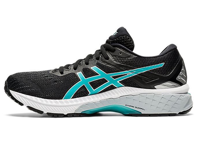 Black / Blue Asics GT-2000 9 Women's Running Shoes | RIAI6833