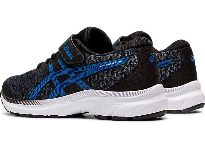 Black / Blue Asics PRE KUMO LYTE PS Kids' Sneakers | MIOO3512