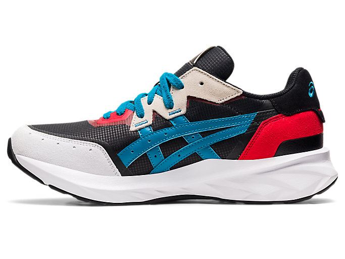 Black / Blue Asics TARTHER BLAST Men's Sneakers | NBAN2229