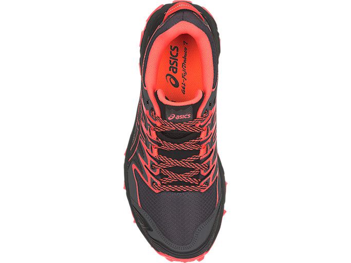 Black / Coral Asics GEL-FUJITRABUCO 7 Women's Trail Running Shoes | TVPL3784