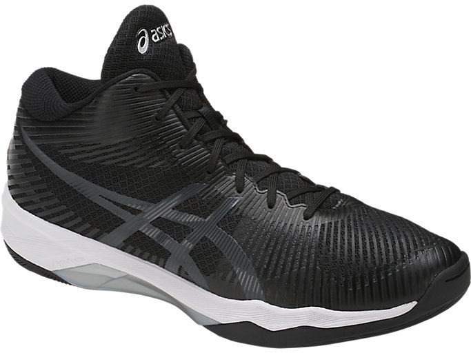 Black / Dark Grey / White Asics Volley Elite FF MT Men's Volleyball Shoes | HSME8716